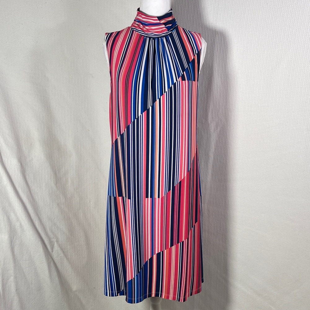 Alex Marie Multicolor Striped Midi Dress
